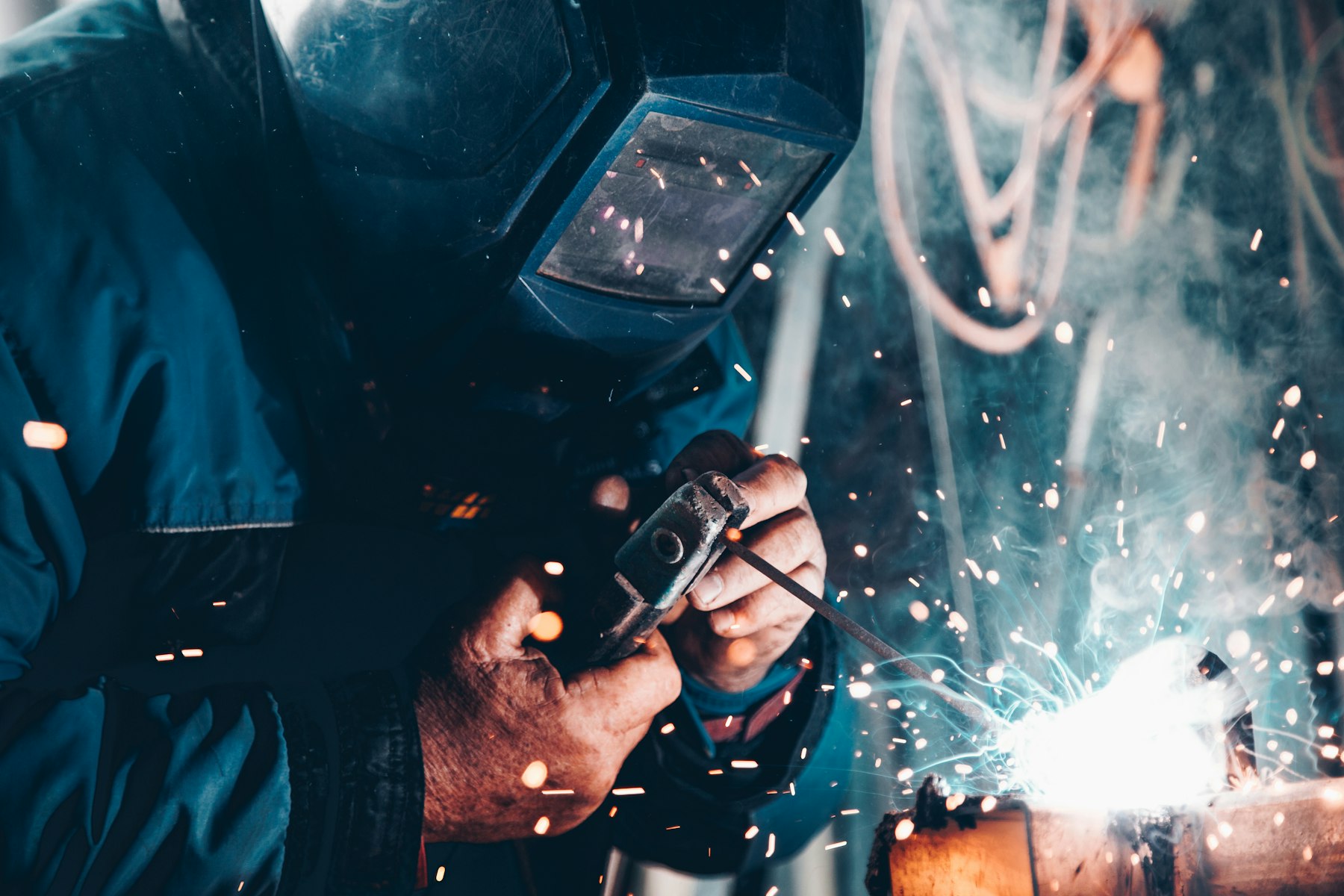 Production welding on the factory floor